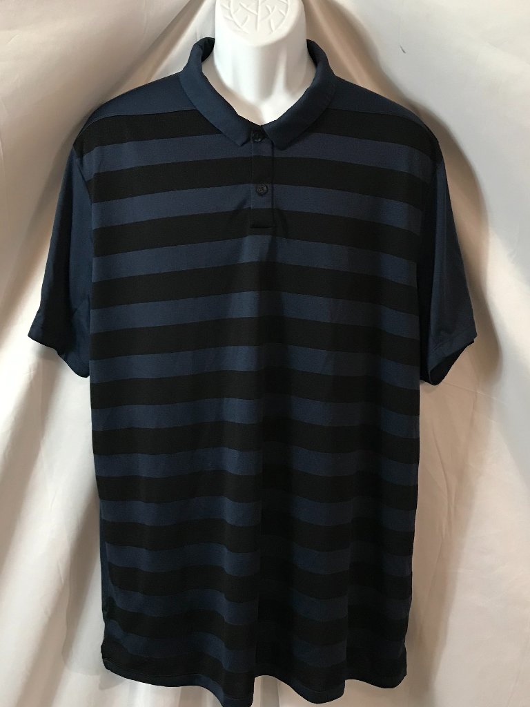 Nike Two Tone Banded Tour Performance Activewear Athletic Sport Cut Polo Shirt